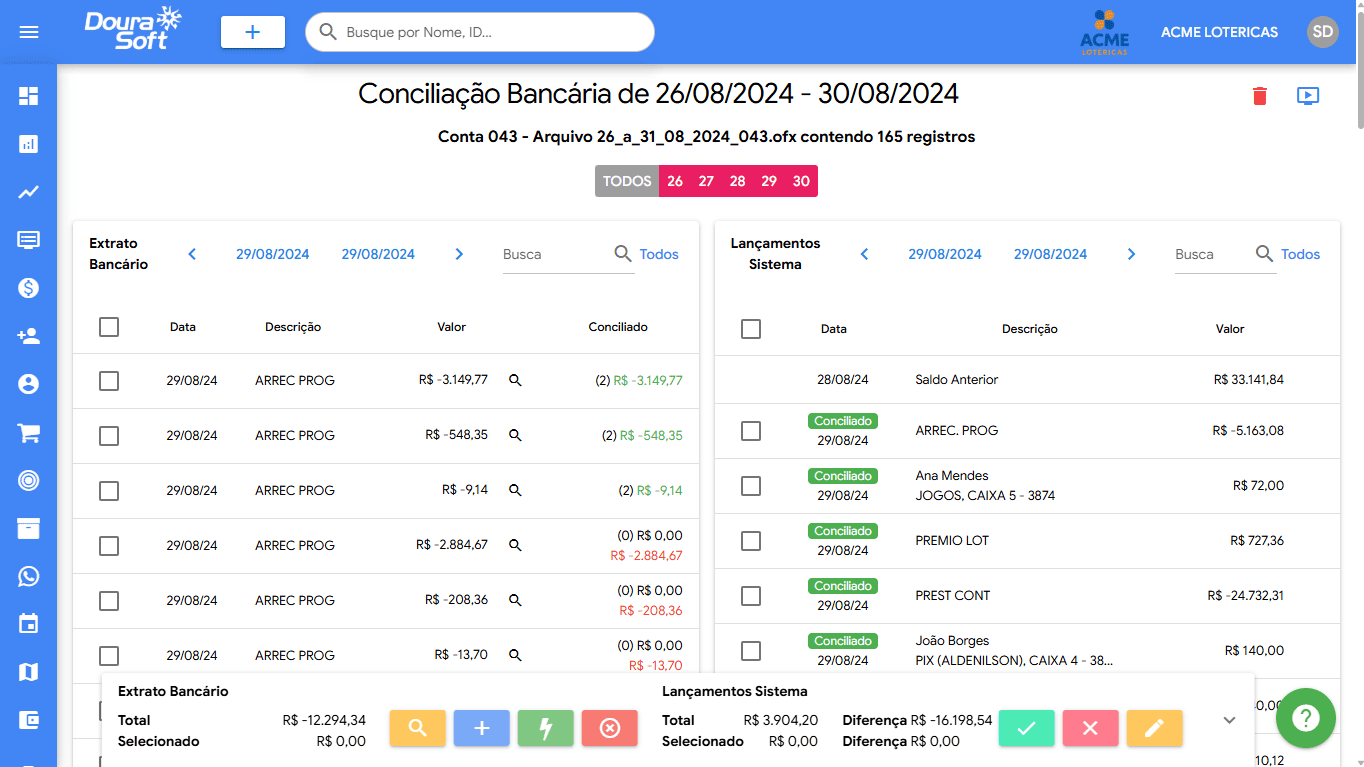 Lotéricas 5 Conciliação Bancária